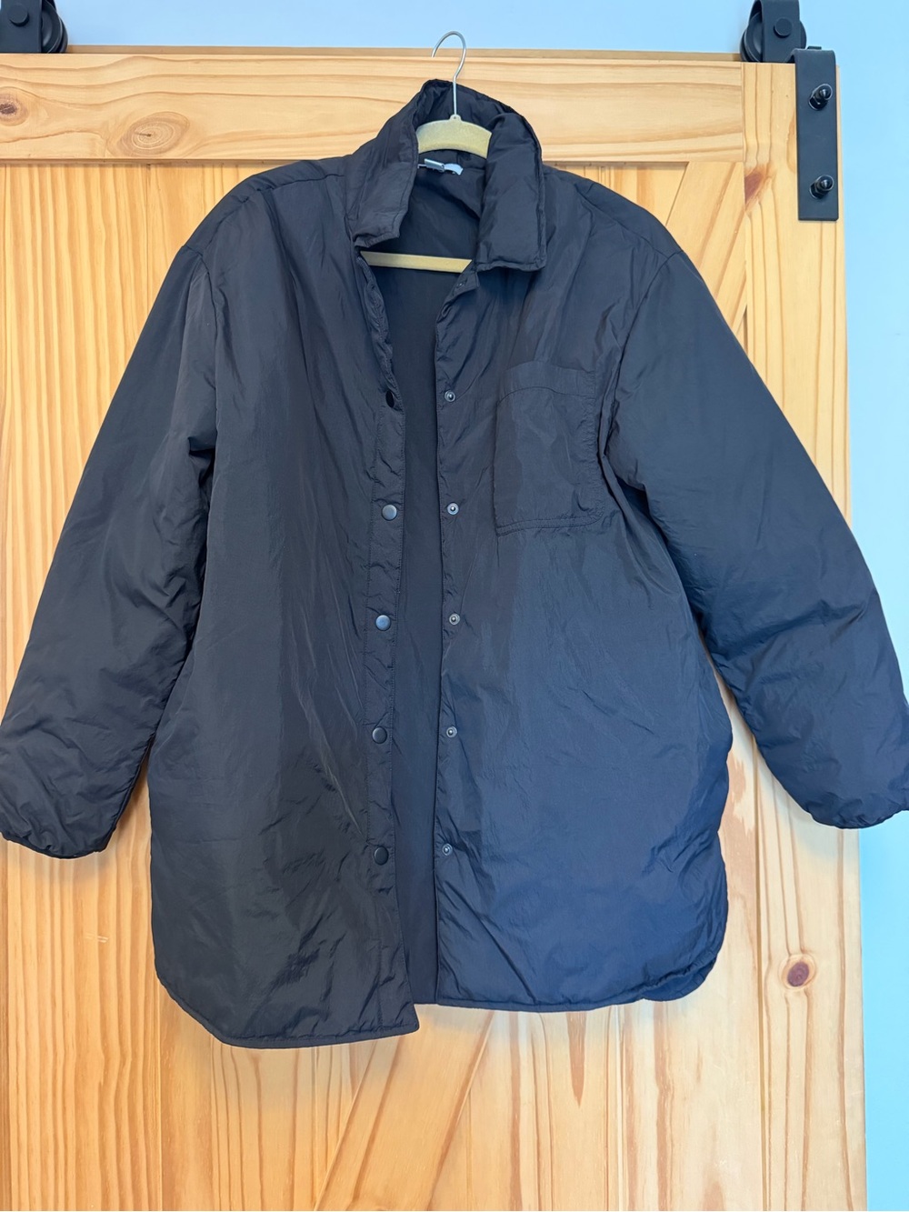 Classic Women's Black Puffer Jacket - Relaxed Insulated Coat